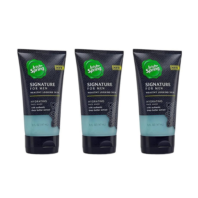 3-Pack: Irish Spring Signature for Men Hydrating Face Wash Men's Grooming - DailySale