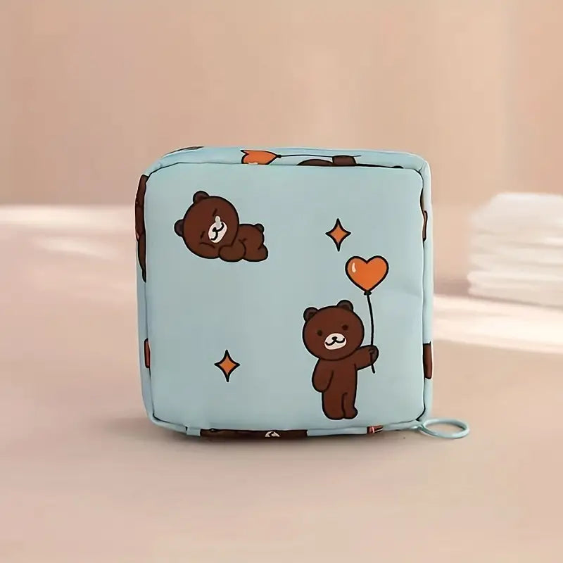 3-Pack: Large Capacity Sanitary Napkin Storage Bag Bags & Travel Blue Bear - DailySale