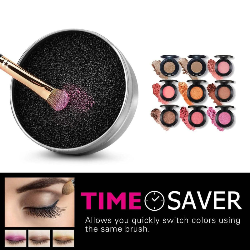 3-Pack: Luxspire Makeup Brush Cleaner Quick Wash Sponge Remover Color Beauty & Personal Care - DailySale