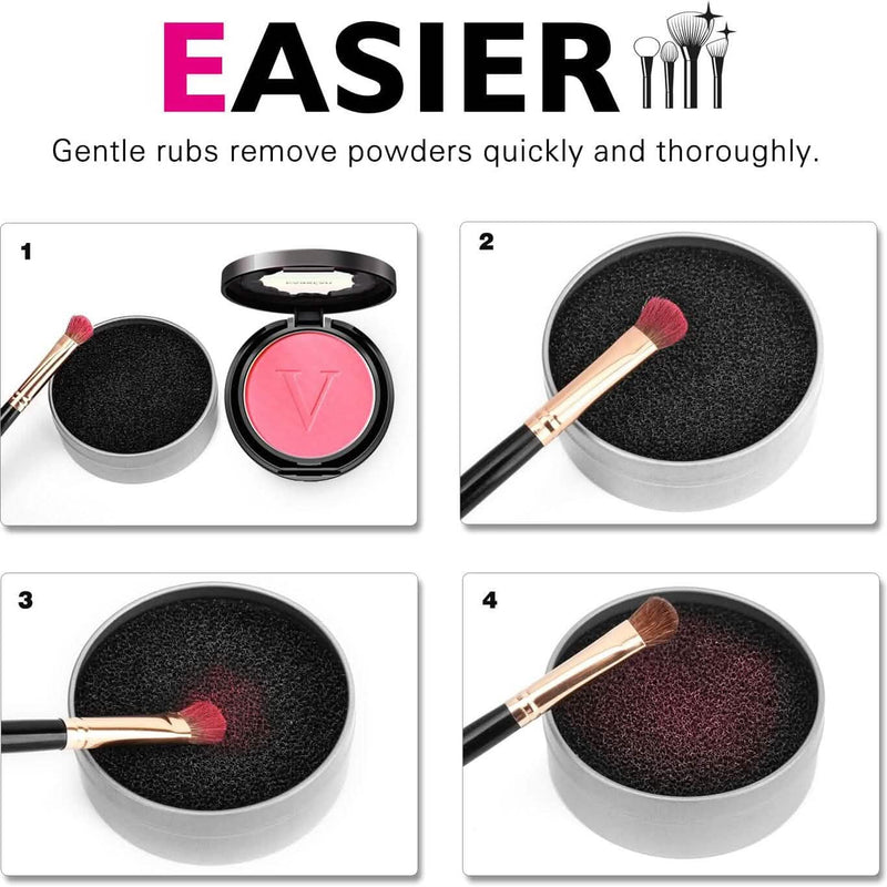 3-Pack: Luxspire Makeup Brush Cleaner Quick Wash Sponge Remover Color Beauty & Personal Care - DailySale