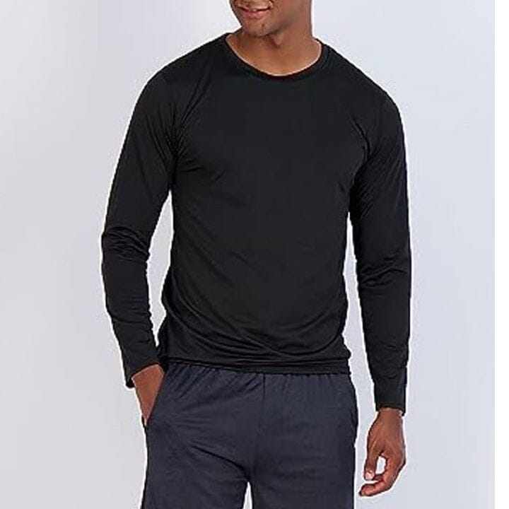 3-Pack: Men's Active Dry-Fit Long Sleeve Performance Shirt Men's Tops - DailySale