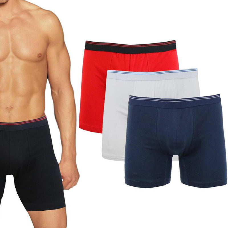 3-Pack: Men's Cotton Stretch Boxer Briefs Men's Apparel - DailySale