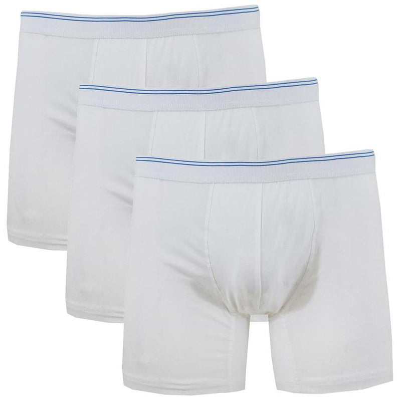 3-Pack: Men's Cotton Stretch Boxer Briefs Men's Apparel White S - DailySale