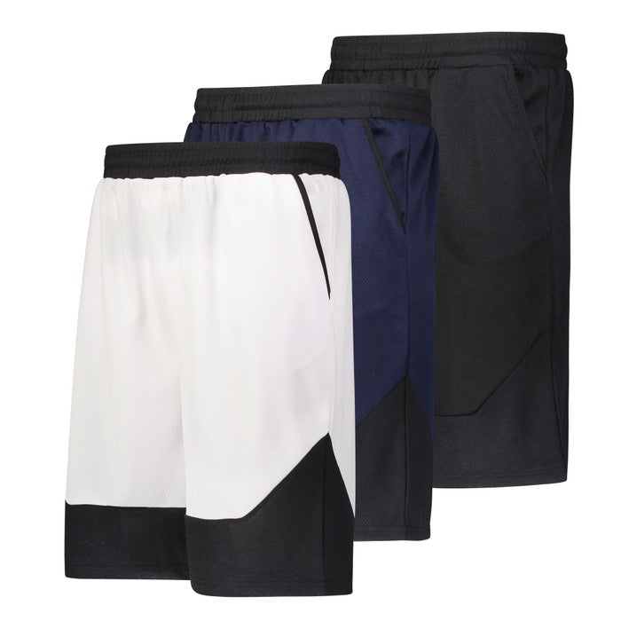 3-Pack: Men's Moisture Wicking Active Athletic Performance Shorts Men's Bottoms Set 4 S - DailySale