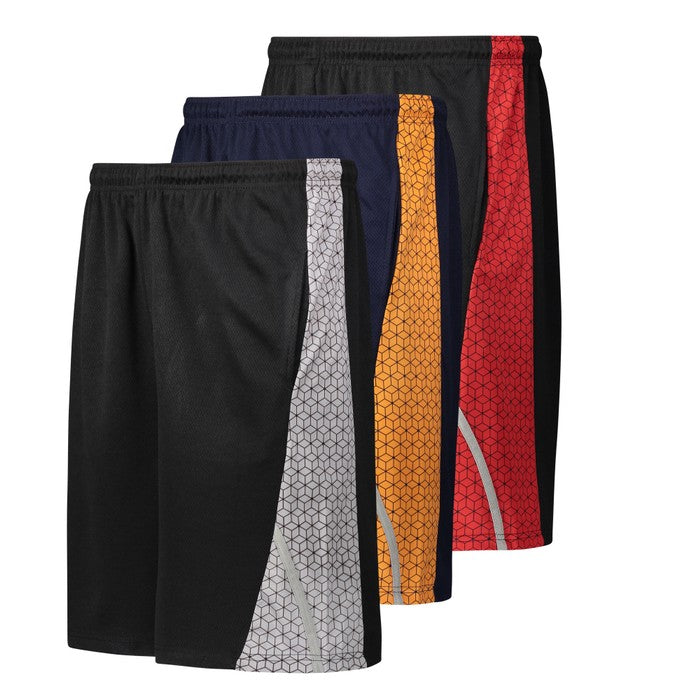 3-Pack: Men's Moisture Wicking Active Athletic Performance Shorts Men's Bottoms Set 7 S - DailySale