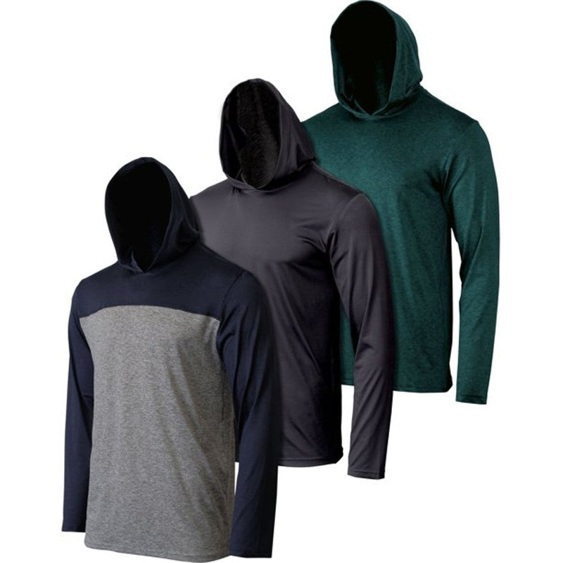 3-Pack: Men's Moisture Wicking Lightweight Hoodies Men's Outerwear - DailySale