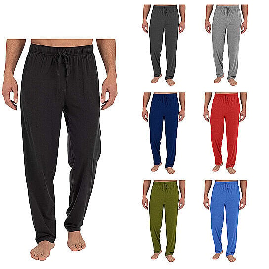 3-Pack: Men's Solid Sleep Pajama Pants Men's Bottoms - DailySale