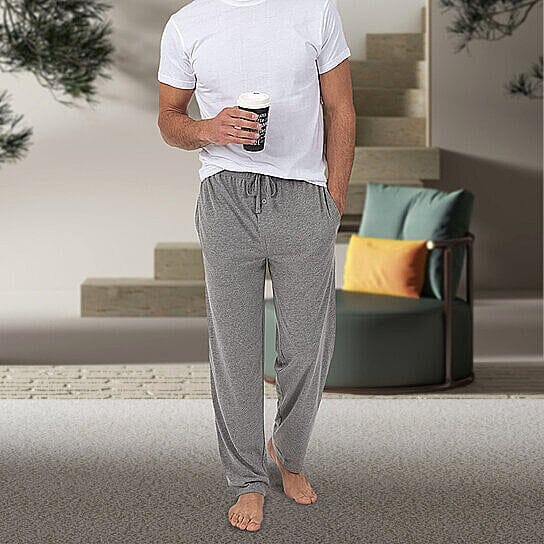 3-Pack: Men's Solid Sleep Pajama Pants Men's Bottoms - DailySale