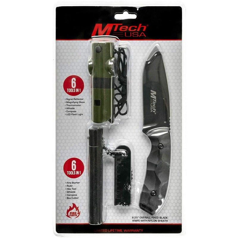 3-Pack: Mtech USA Tactical Survival Kit MT-PR-009 Tactical - DailySale
