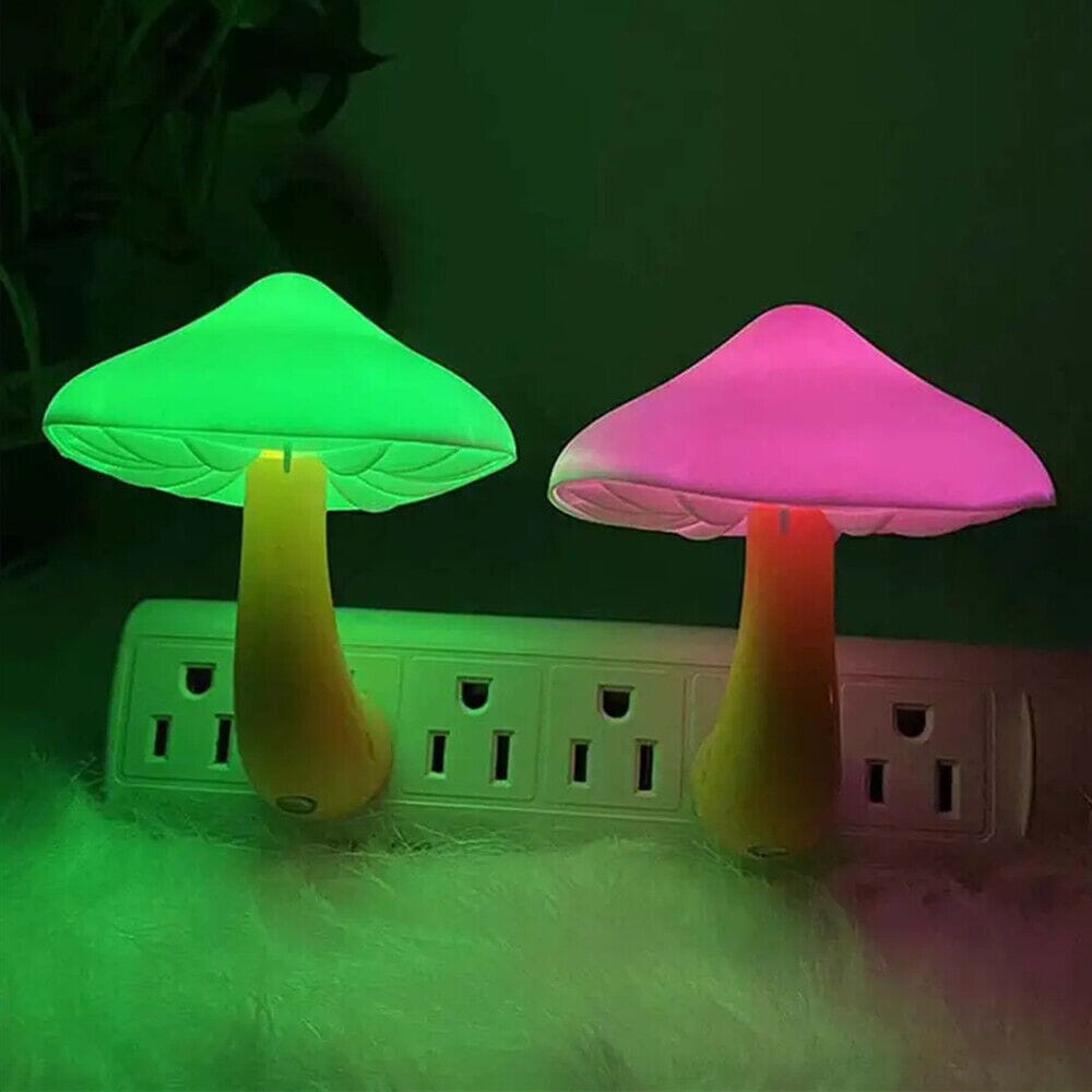 3-Pack: Mushroom Night Light with Dusk to Dawn Sensor Indoor Lighting - DailySale