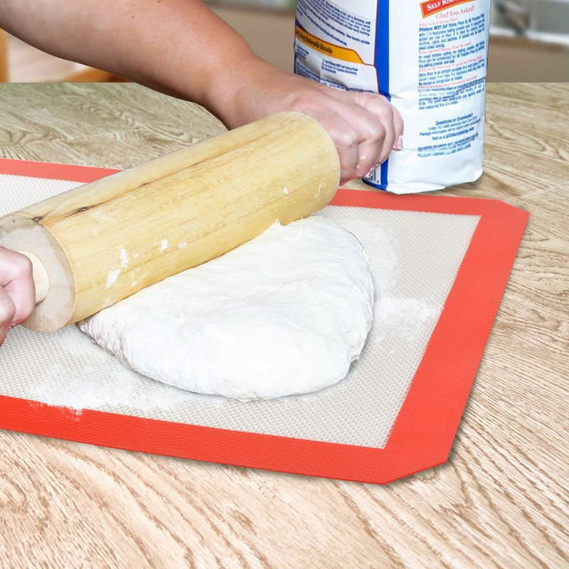 3-Pack: Non-Stick Heat Resistant Silicone Baking Mat Kitchen & Dining - DailySale