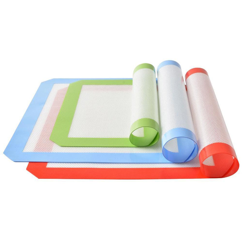 3-Pack: Non-Stick Heat Resistant Silicone Baking Mat Kitchen & Dining - DailySale