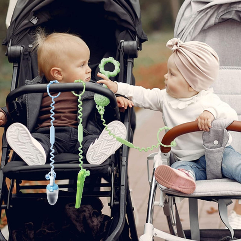 3-Pack: Pacifier Holder Clip with self-Adjusting Bayonet Baby - DailySale