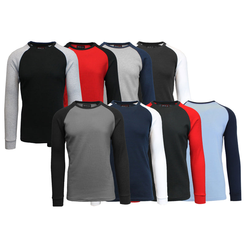 3-Pack: Raglan Sleeve Thermal Shirt Men's Clothing - DailySale