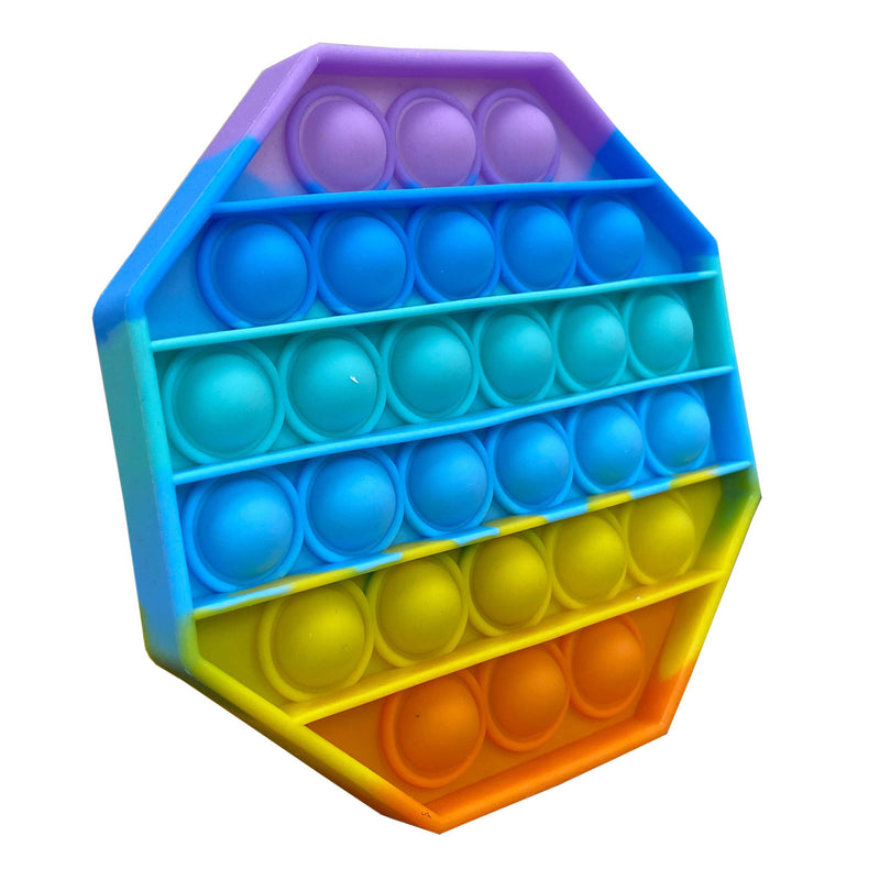 3-Pack: Rainbow Bubble Popper Anti-Stress Fidget Toy Toys & Games - DailySale