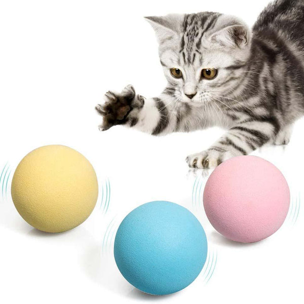 3-Pack: Realistic Chirping Balls Cat Toys Pet Supplies - DailySale