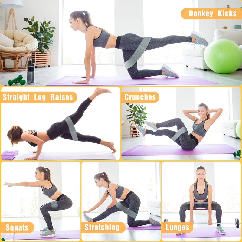 3-Pack: Resistance Bands for Legs and Butt Exercise