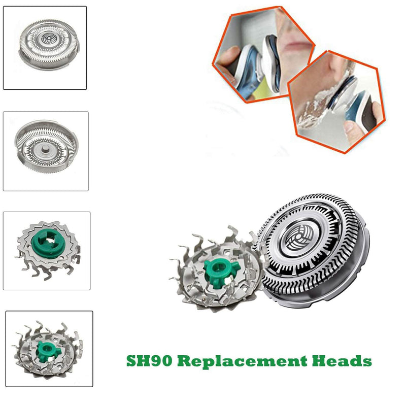 3-Pack: SH90 Replacement Head for Philips Norelco Men's Grooming - DailySale