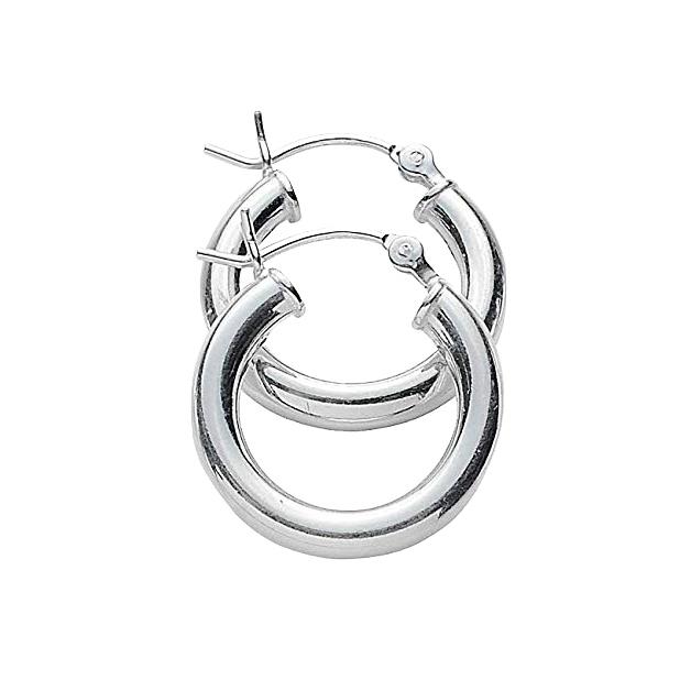 3-Pack: Sterling Silver Hoop Earrings Jewelry - DailySale