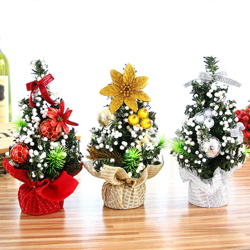 3-Pack: Tabletop Mini Christmas Tree Holiday Decor & Apparel - DailySale