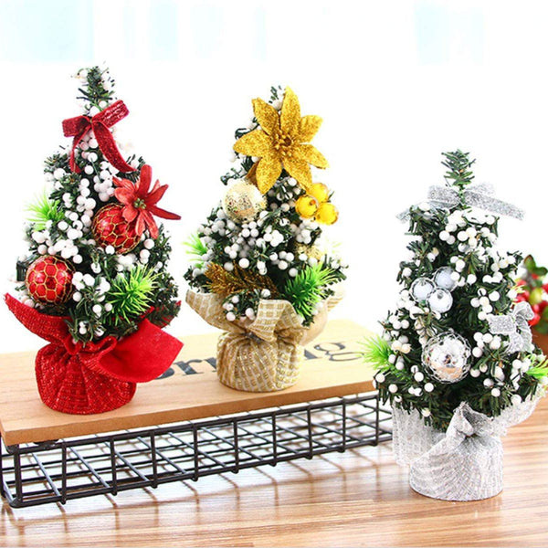 3-Pack: Tabletop Mini Christmas Tree Holiday Decor & Apparel - DailySale