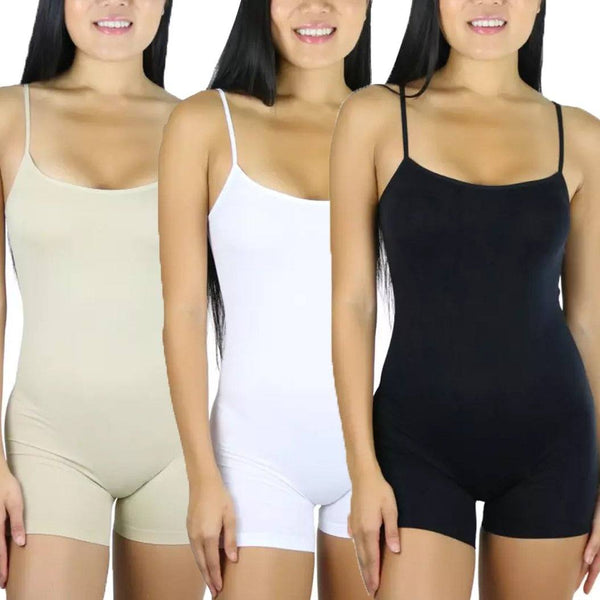 3-Pack: ToBeInStyle Essential Layering Stretch Bodysuit Women's Clothing Assorted - DailySale