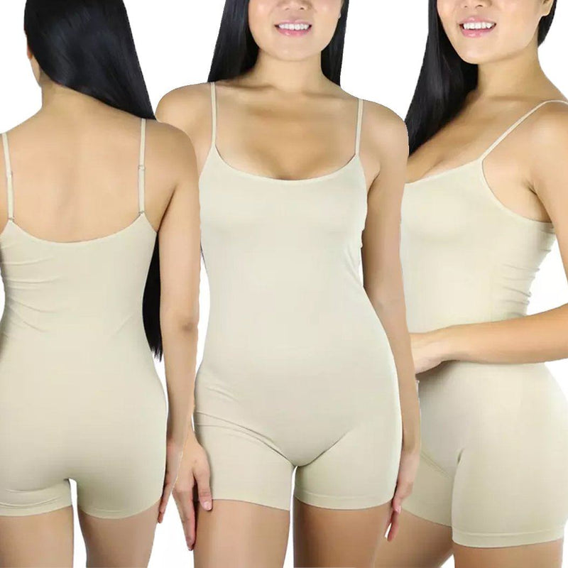 3-Pack: ToBeInStyle Essential Layering Stretch Bodysuit Women's Clothing Beige - DailySale