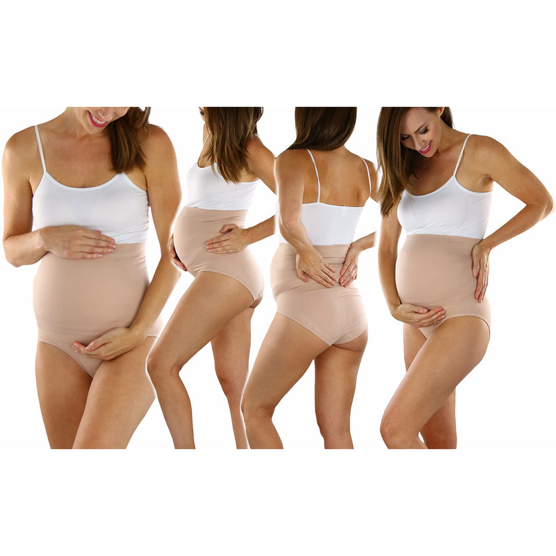 3-Pack: ToBeInStyle Women's High Waist Over The Bump Maternity Underwear Women's Swimwear & Lingerie - DailySale