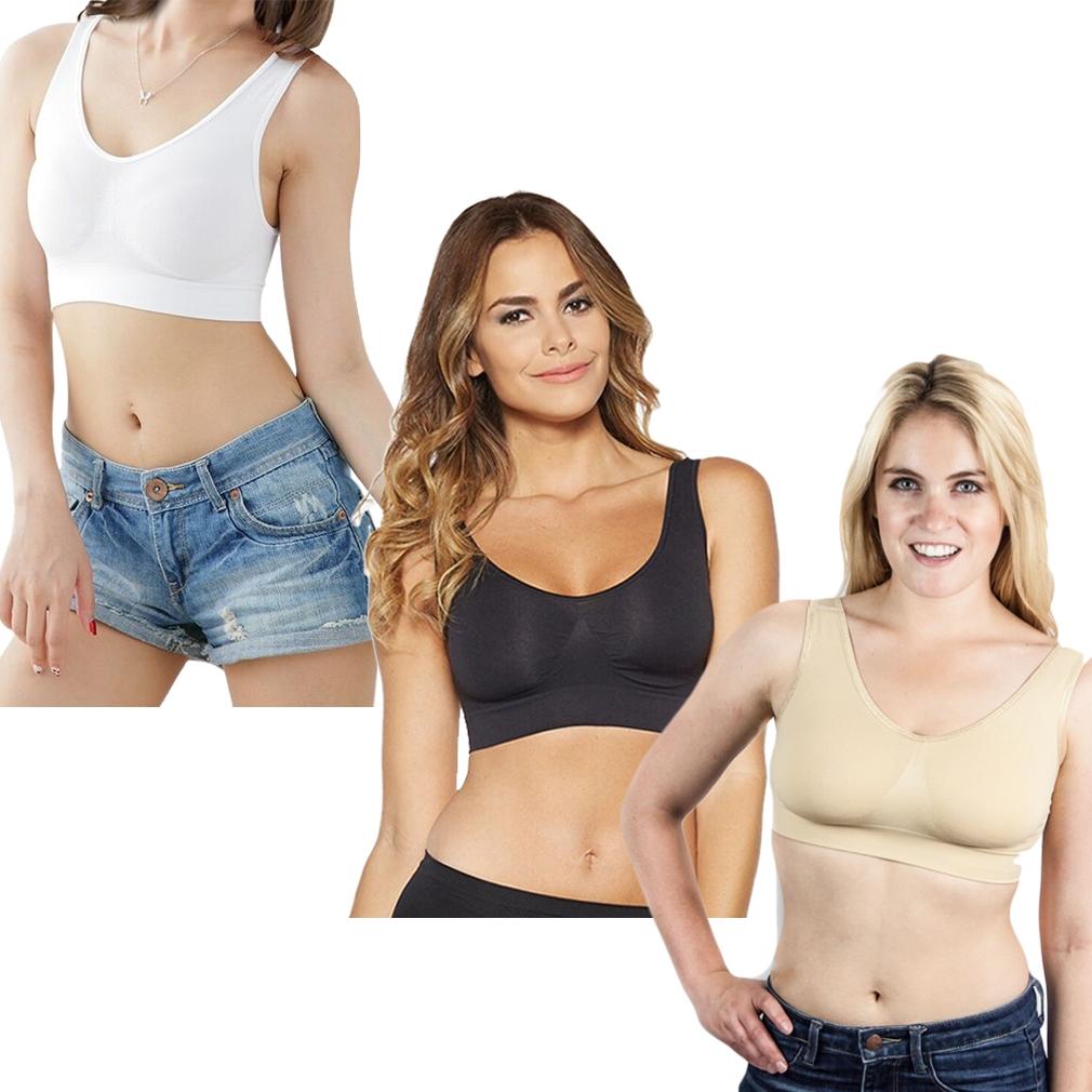 3-Pack: Total Comfort Ahh Bras Women's Apparel - DailySale