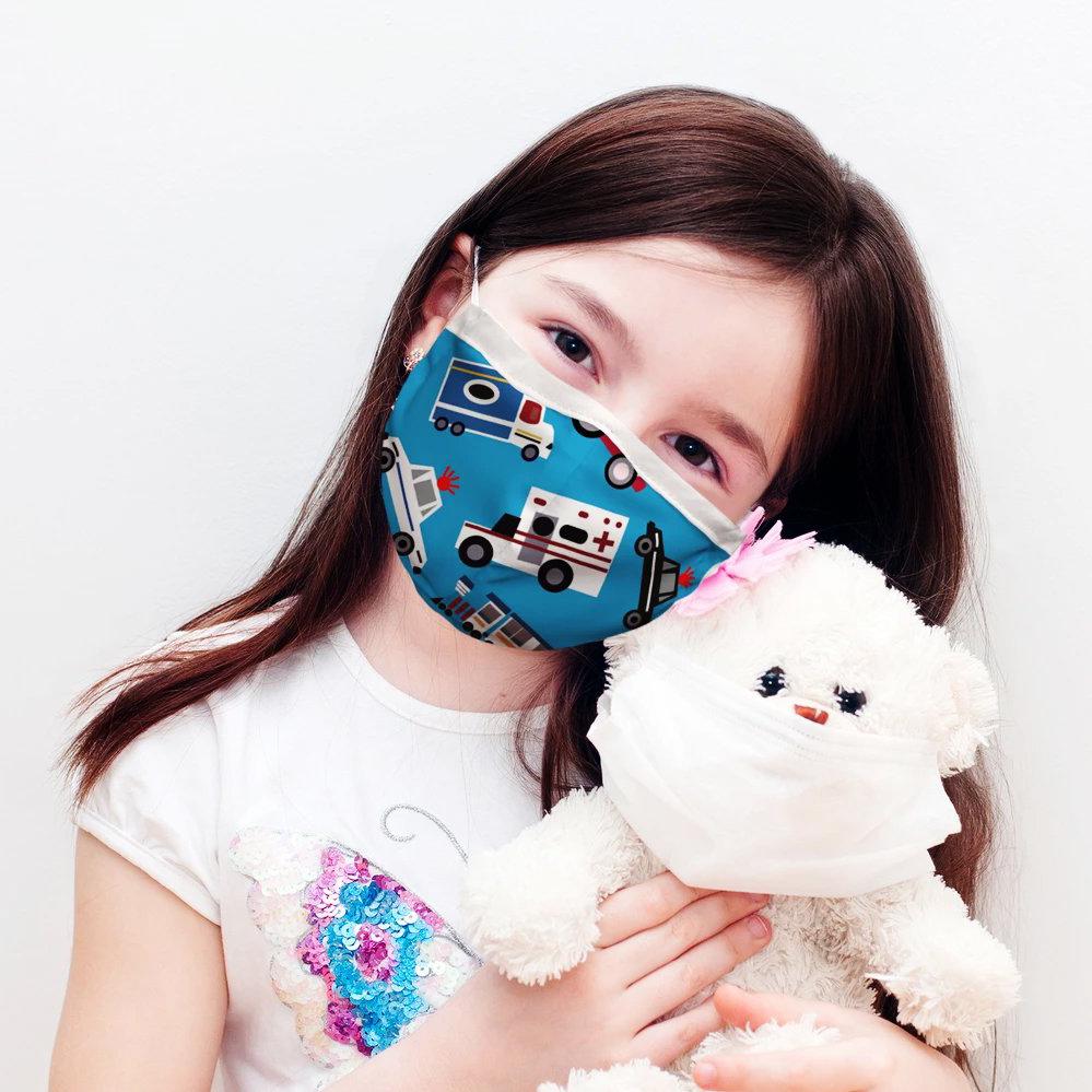 3-Pack: Two-Layer Reusable Kids Face Mask with Adjustable Earloop Face Masks & PPE - DailySale