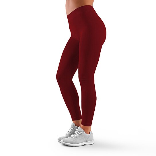 4-Pack: Women's High Waisted Anti Cellulite Solid Leggings