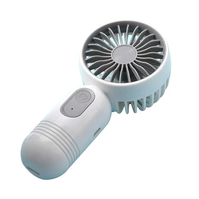 3-Pack: USB Rechargeable Mini Portable Fan with 3 Speeds Sports & Outdoors White - DailySale