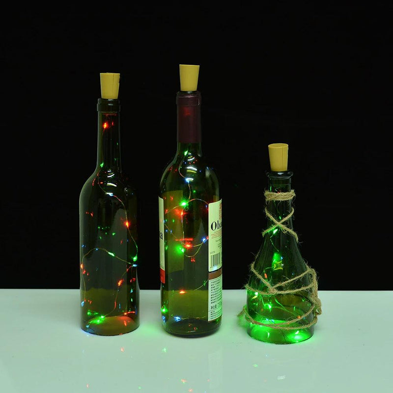 3-Pack: Wine Bottle Cork Copper LED Light Strips Rope Lamp Kit DIY Colorful Lighting & Decor - DailySale