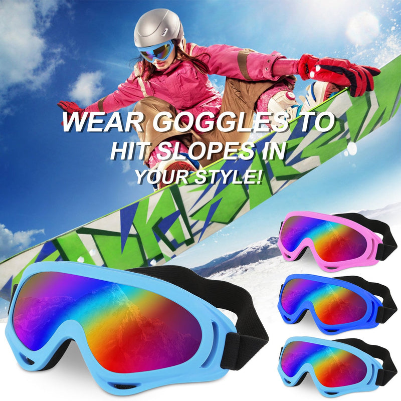 3-Pack: Winter Sports Goggles for Kids and Adults Sports & Outdoors - DailySale
