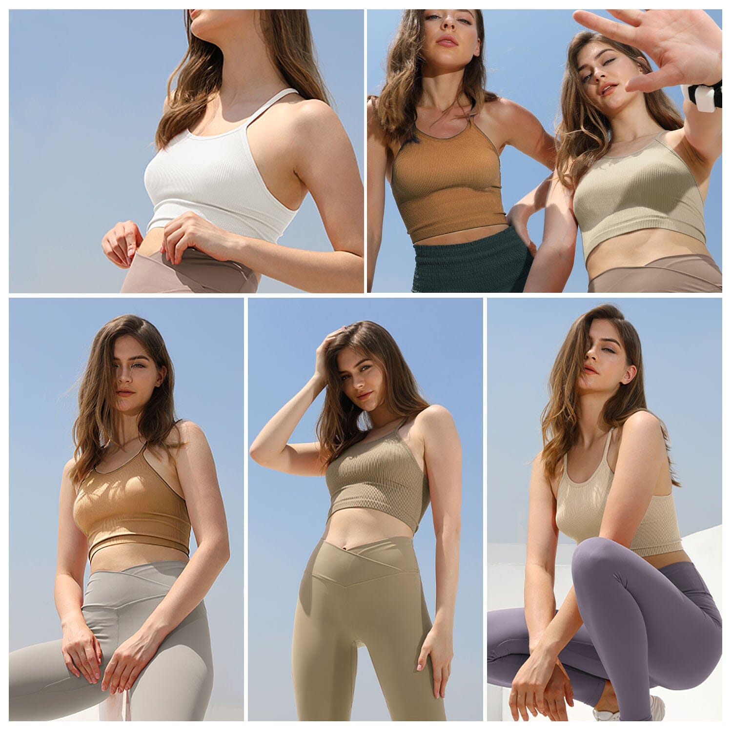 3-Pack: Women Crop Basic Tank Top Ribbed Knit Sleeveless Women's Tops - DailySale