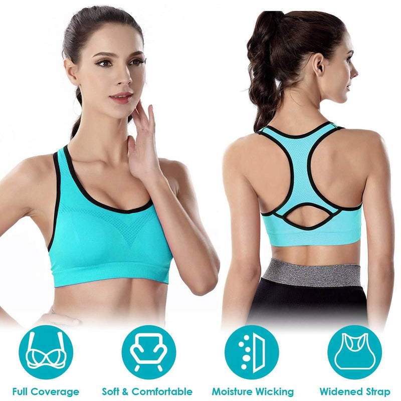 3-Pack: Women Padded Sports Bras Women's Swimwear & Lingerie - DailySale
