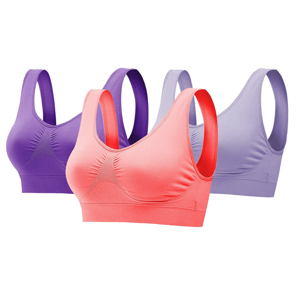 3-Pack: Seamless Miracle Bras with Removable Pads - Assorted Color Sets -  Coupon Codes, Promo Codes, Daily Deals, Save Money Today