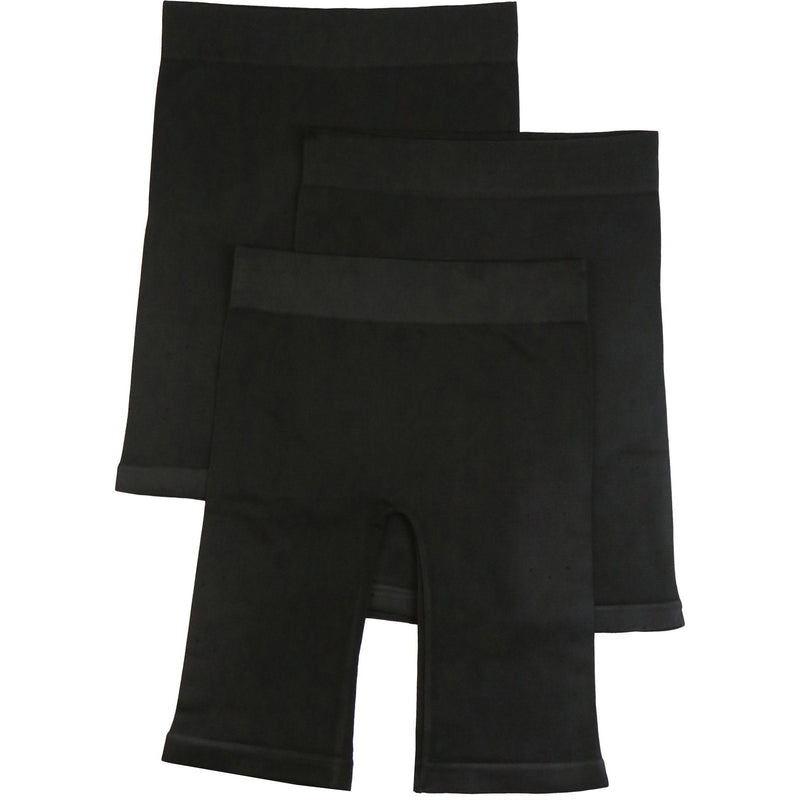 3-Pack: Women's Layering Seamless Microfiber Shorts Women's Clothing Black - DailySale