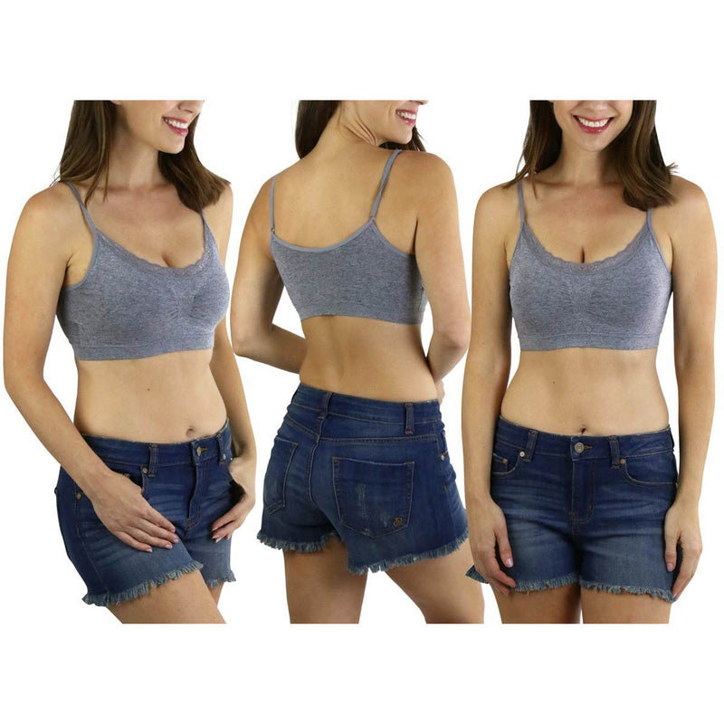 3-Pack: Women's Padded Essential Lounging Bralettes
