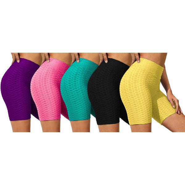 3-Pack: Women's Ruched High-Waist Shorts Women's Clothing S/M - DailySale