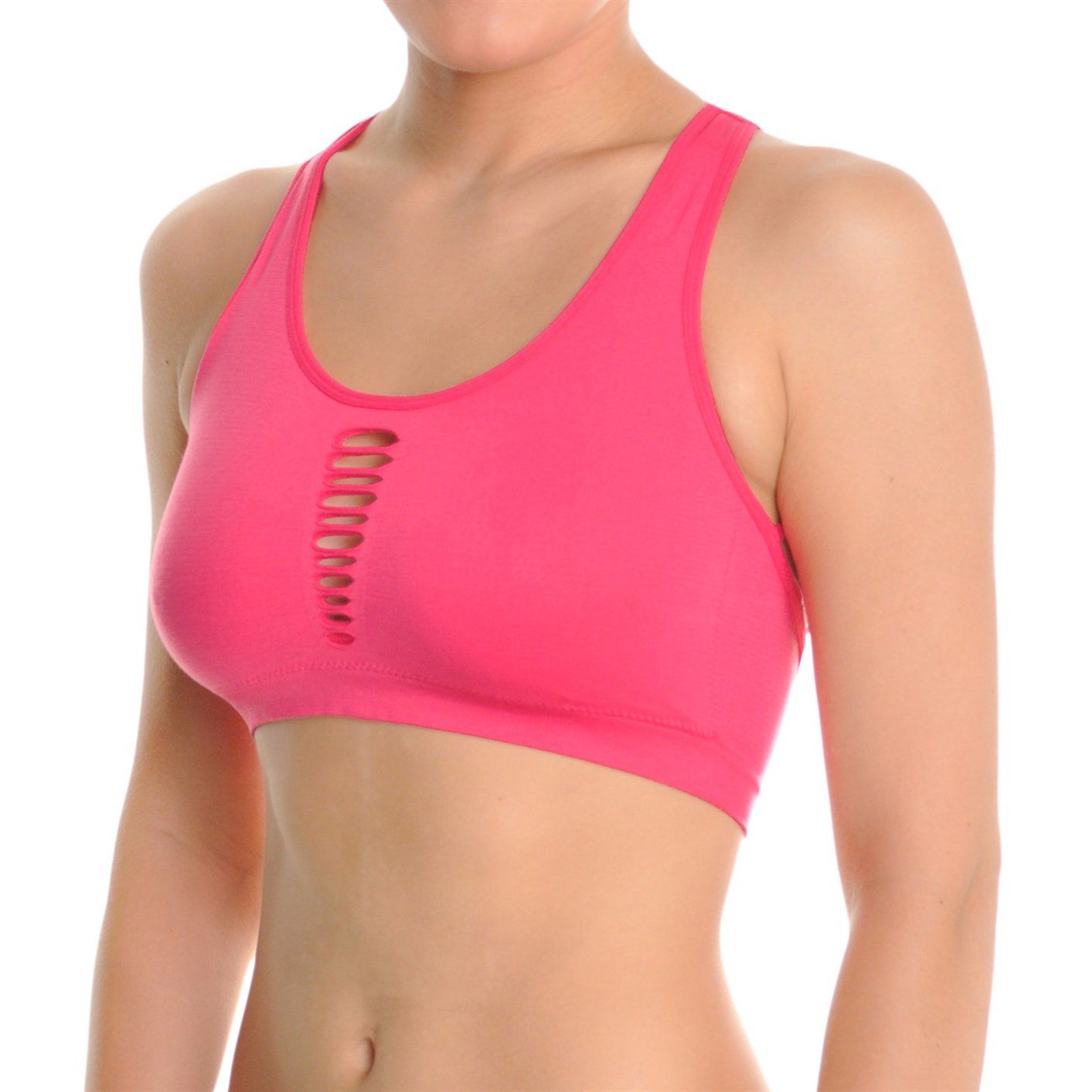 3-Pack: Women's Seamless Criss Cross Strappy Back Sports Bra Women's Clothing - DailySale