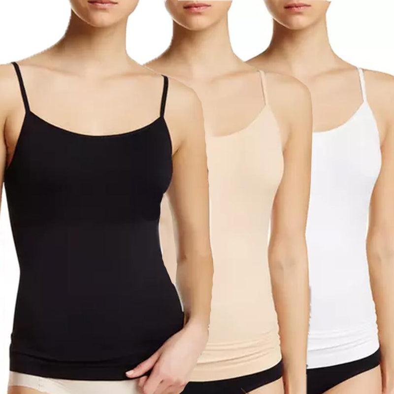 3-Pack: Women's Seamless Shaping Camisoles Women's Clothing Assorted - DailySale
