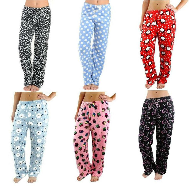 3-Pack: Women's Soft and Plush Pajama Pants Women's Clothing S/M - DailySale