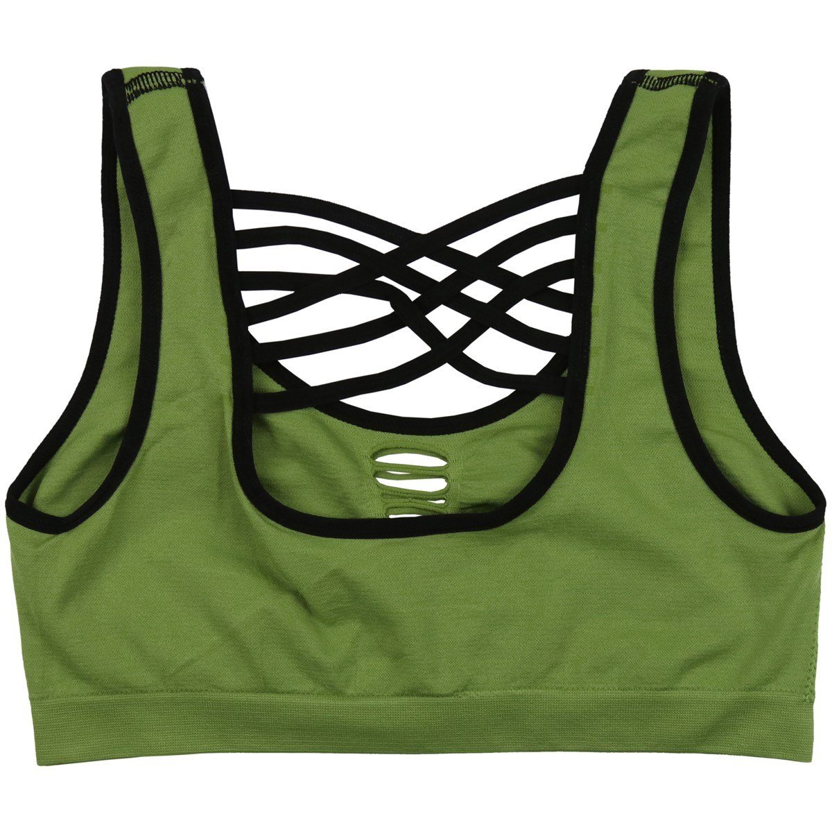 3-Pack: Women's Strappy Back Microfiber Sports Bras Women's Clothing - DailySale