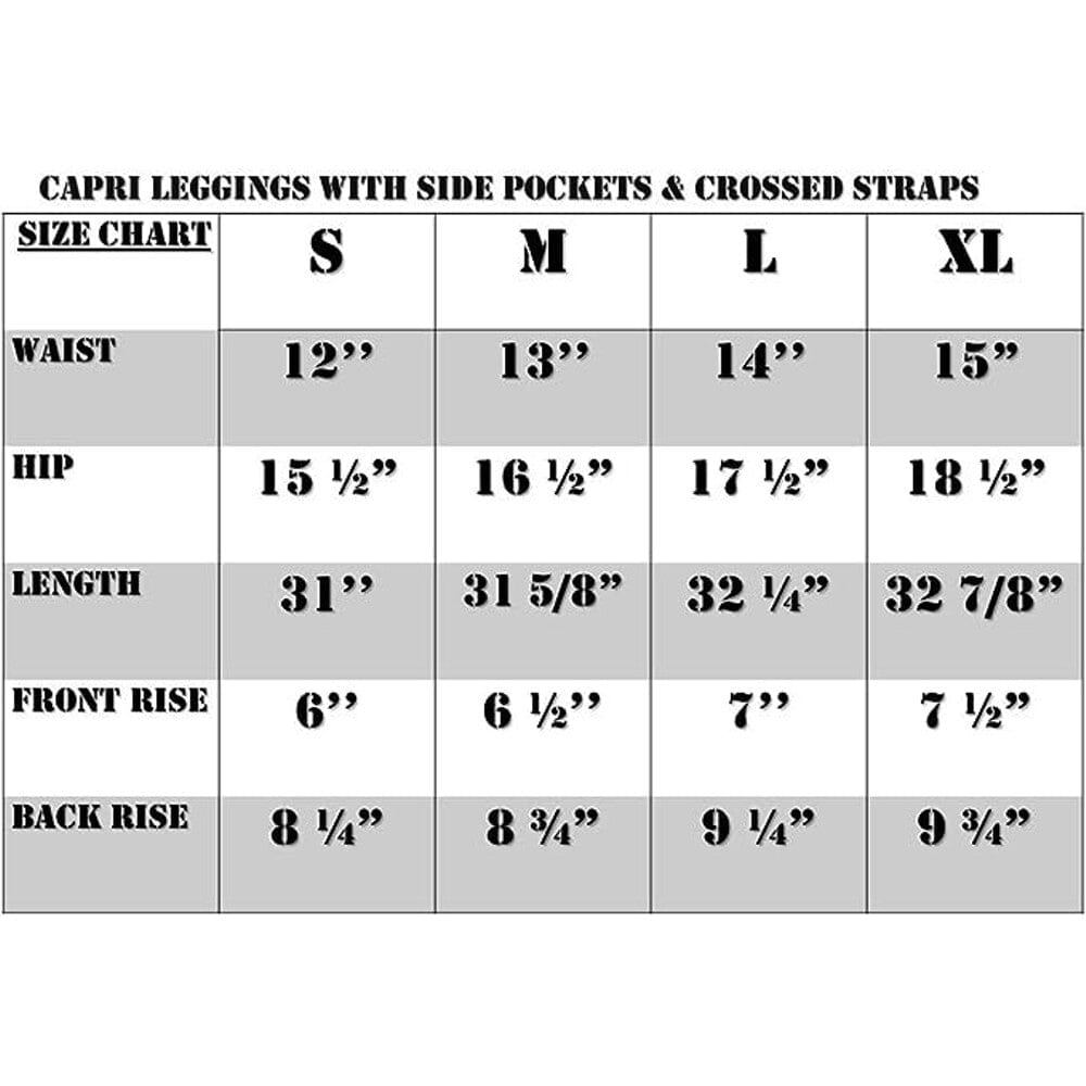 3-Pack: Women's Tummy Control Capri Leggings With Pockets