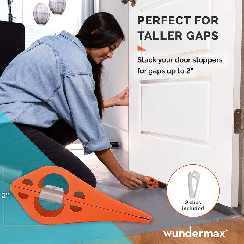 3-Pack: Wundermax Rubber Security Door Stoppers Everything Else - DailySale