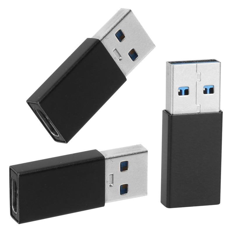 3-Packs: USB Type-C Male to USB A 3.0 OTG Male Port Converter