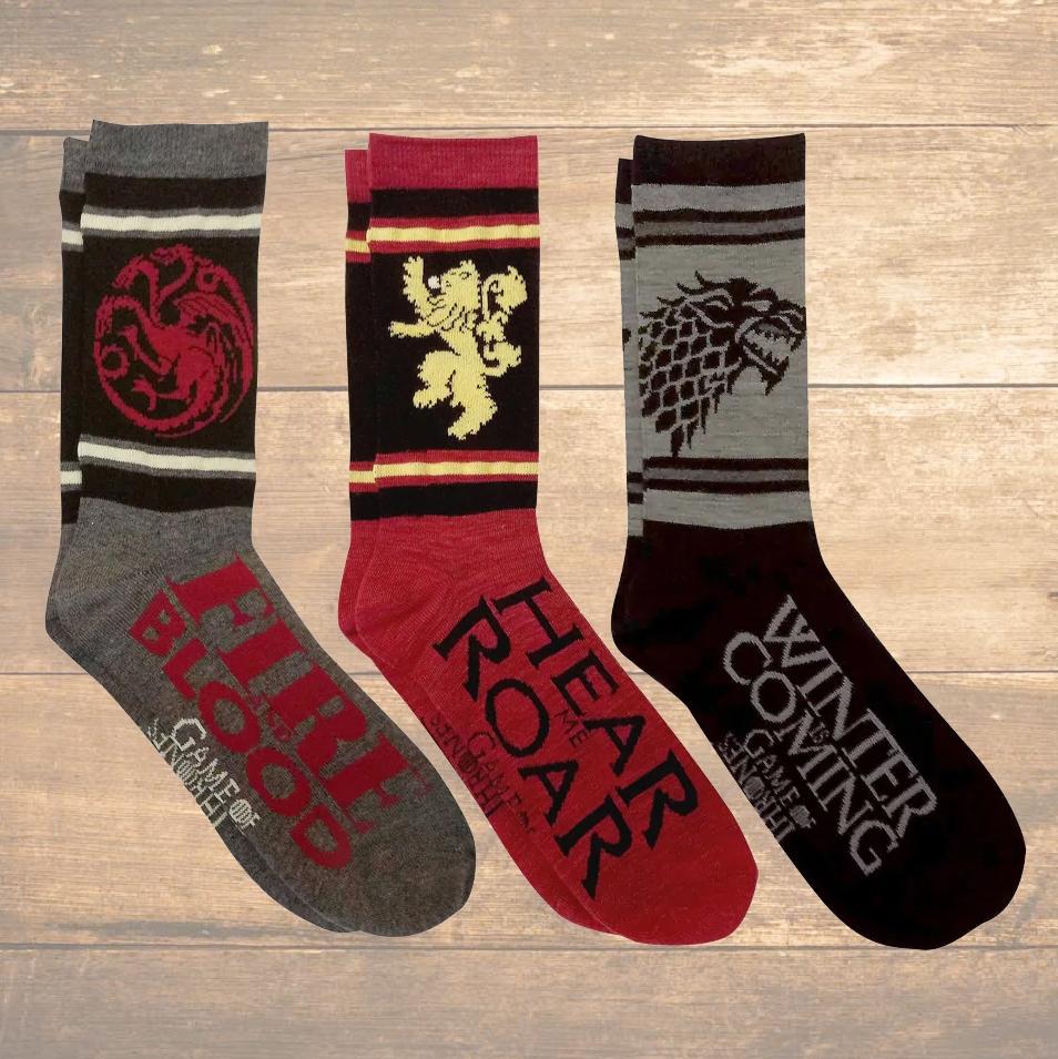 3-Pair: Game of Thrones Houses Box and Targaryen Box Men's Apparel - DailySale