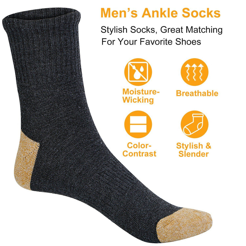 3-Pair: Men's Ankle Socks Compression Fit Men's Clothing - DailySale