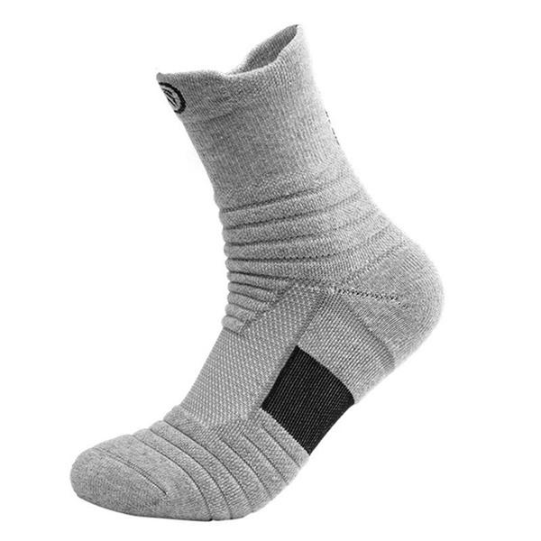 3-Pair: Men's Thick Towel Bottom Breathable Sweat-absorbent Outdoor Sports Running Socks Elite Basketball Sports Socks